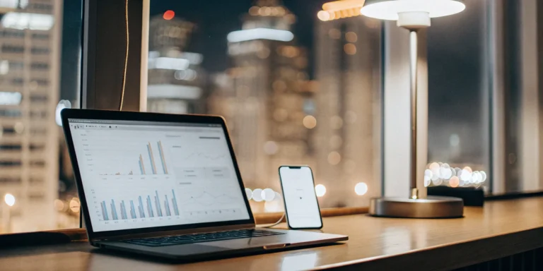 24-hour business loan application on laptop.