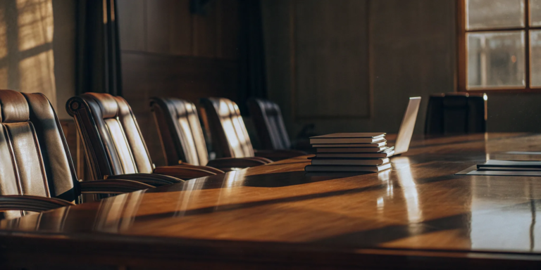 Non-recourse factoring agreement papers on a table.