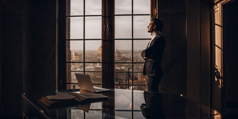 Business owner at a desk researching how to get business funding quickly.