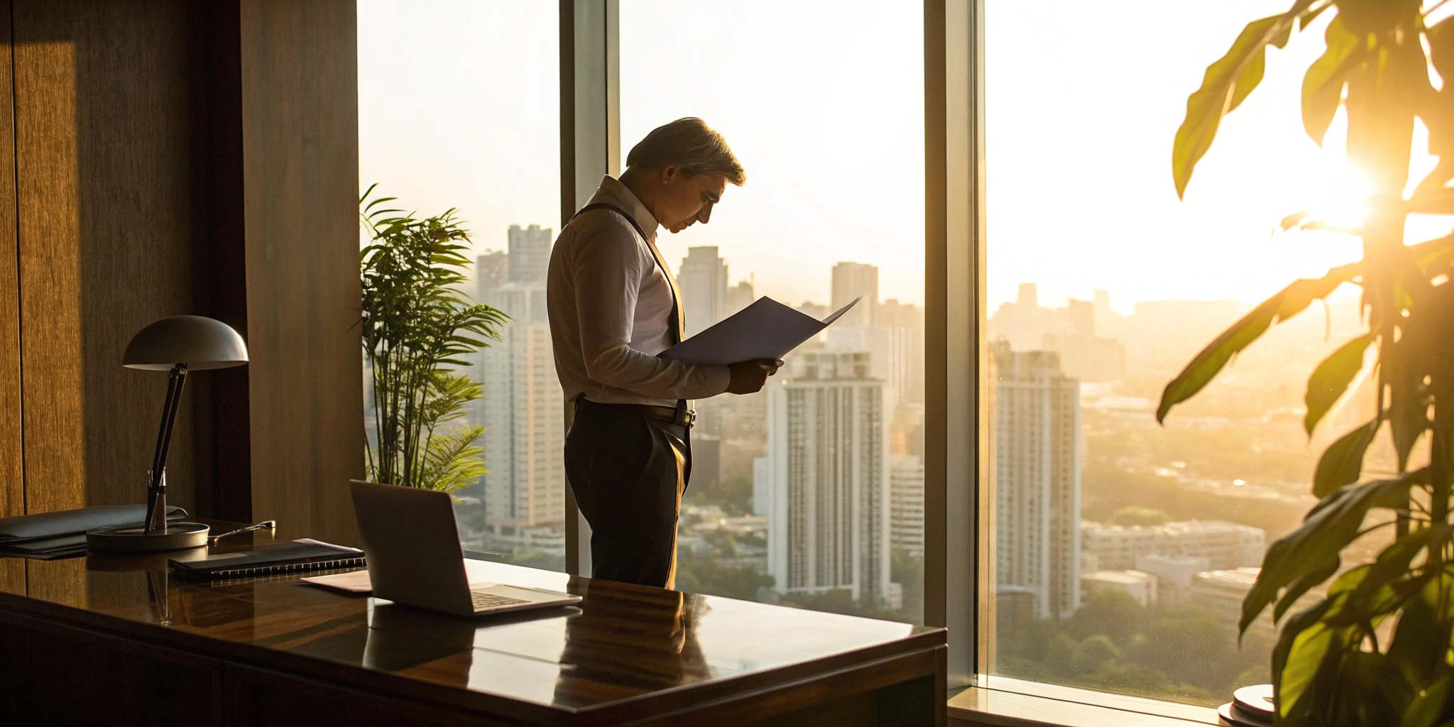 A business owner reviewing documents to choose the right small business funding.