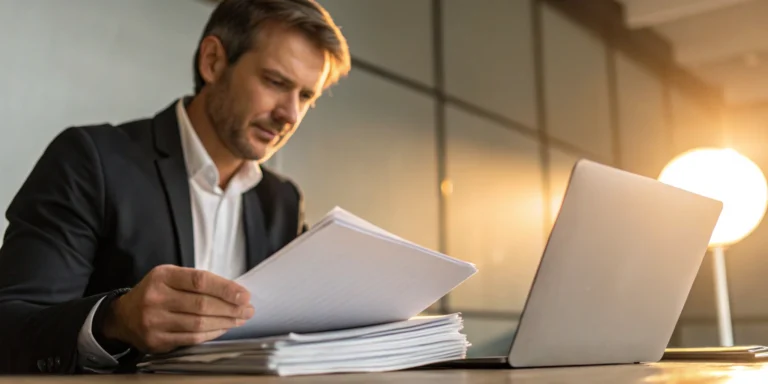 A business owner reviews why his loan application was turned down by the bank.