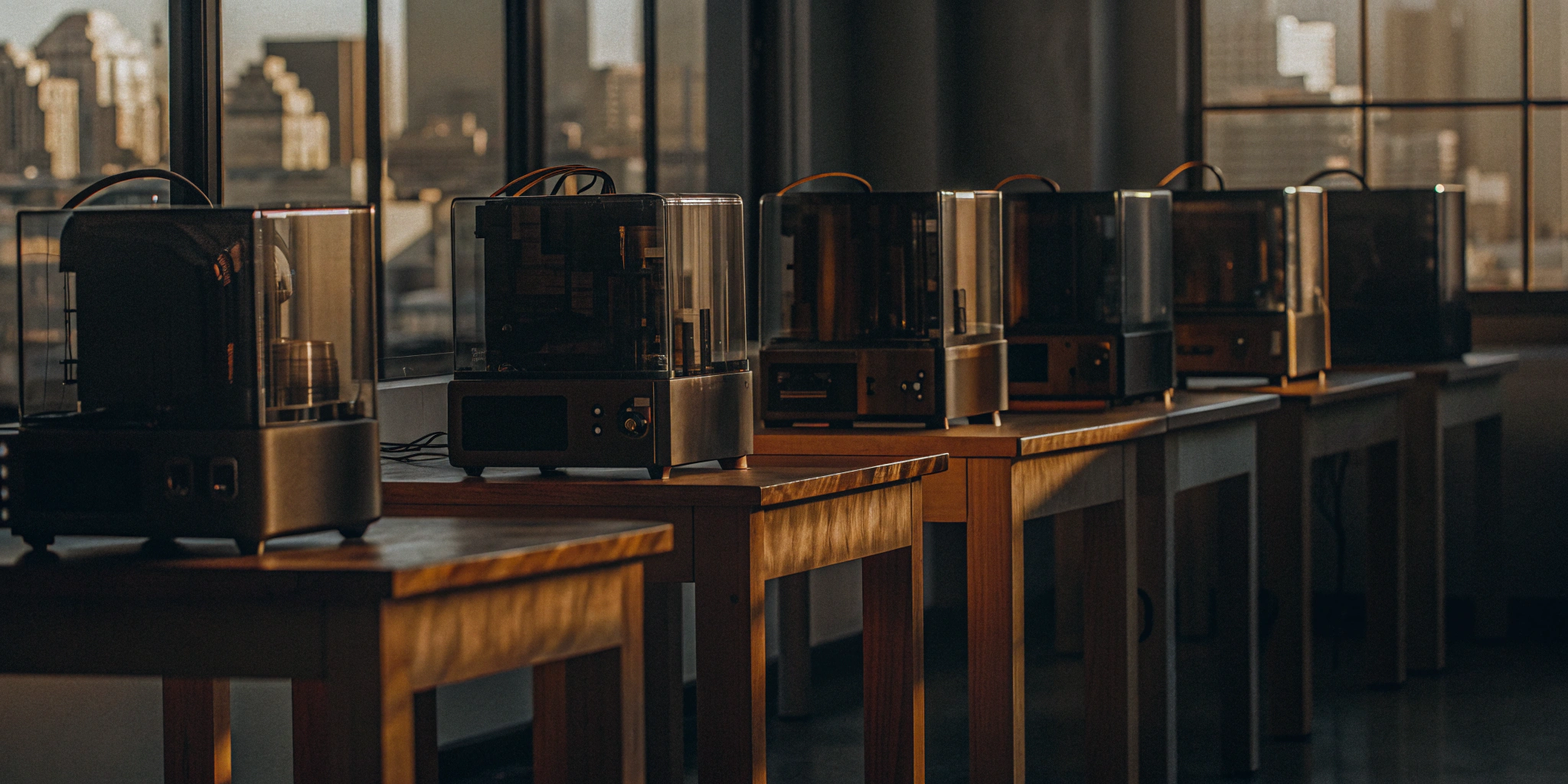 Modern office equipment for a small business in Los Angeles, purchased with equipment financing.