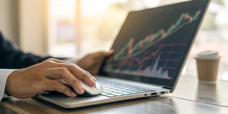 How to Apply for a Merchant Cash Advance Online 6 Business owner on a laptop applying for a merchant cash advance online.