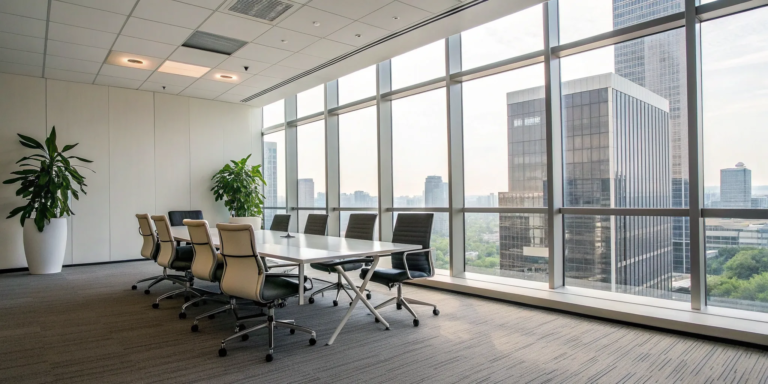 Modern office conference room for a meeting to find the best MCA company.
