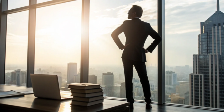 Business Credit Line 101: Your Complete Guide 5 Business professional in an office planning for growth with a revolving business credit line.