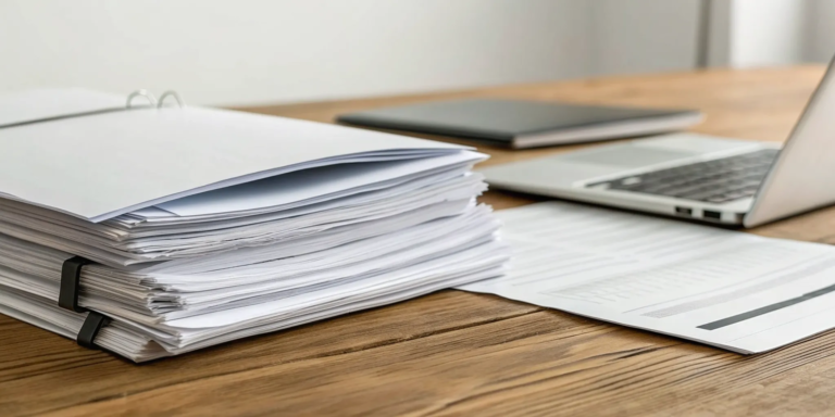 How to Calculate the Cost of Invoice Discounting 12 Calculating the true cost of invoice discounting with a laptop and a stack of financial documents.