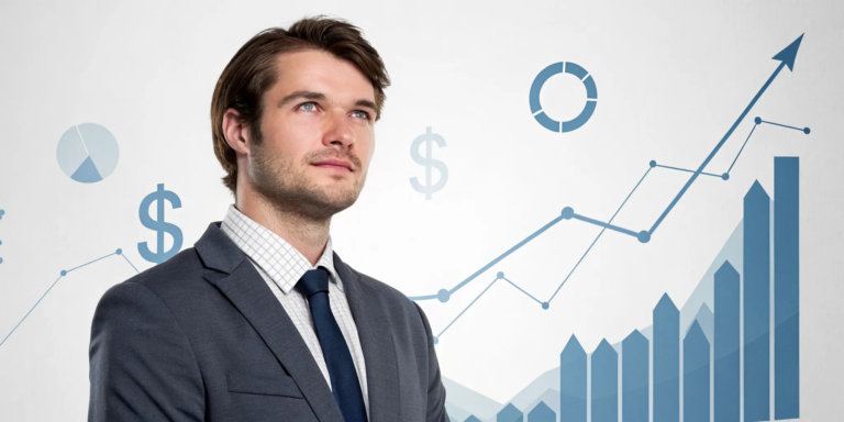 What Is a Factor Rate & How Does It Work? 10 Business professional analyzing financial growth charts to learn about factor rates for business funding.