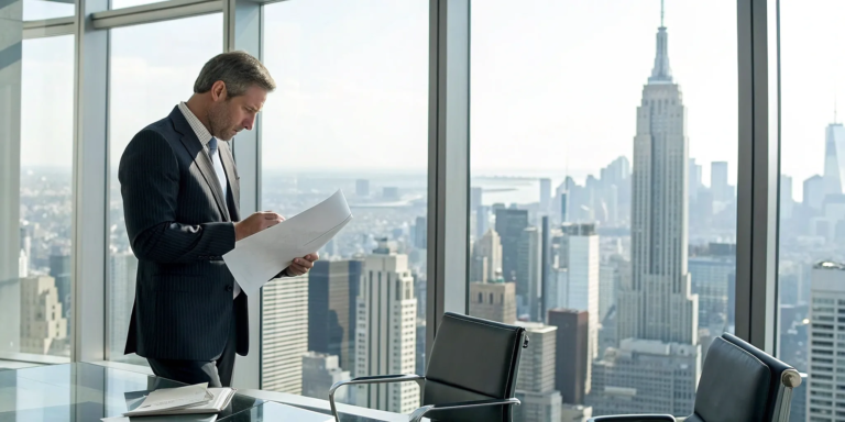 Unsecured Business Loan: What It Is & How It Works 9 A business owner in New York City reviews documents for an unsecured business loan.